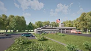 New Fire Station (Front left) view 