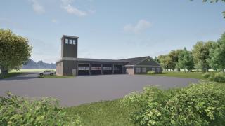 New Fire Station (Rear view)
