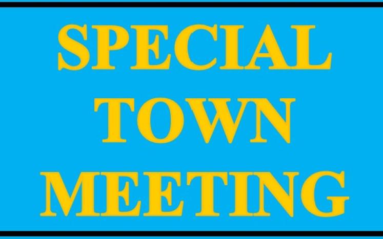 Special Town Meeting 